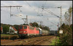 Am 23.10.2007 um 23.51 Uhr kam mit DB 140845-9 an der Spitze ein britischer Panzerzug, Zugnummer 69955, durch Westerkappeln Velpe in Richtung Rheine.