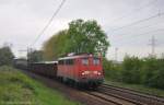 140 600 mit Güterzug am 30.04.2012 in Ahlten