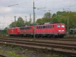Die 140 043-1, 139 262-0 und 145 016-2 standen am 04.05.2010 in Aachen West abgestellt.