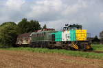 MaK 1206 zusammen mit  140 438 und dem Henkelzug beim rangieren in Langenfeld (Rheinland) am 9.11.17
