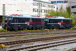 EBS 140 815-2 und 140 811-1 Passau Hbf, vom Bahnsteigende fotografiert.