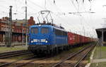 Am 20.10.2017 fuhr die 140 017-5 von METRANS (PRESS) von Leipzig nach Stendal und weiter nach Hamburg .