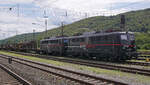 Die Lokomotiven 140 811-1 und 140 815-2 am 10.08.2021 in Gemünden.