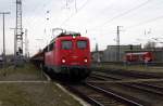 Am 14.04.2015 kam die 140 184-3 von der ELV aus Richtung Salzwedel nach Stendal und fuhr weiter in Richtung Magdeburg .