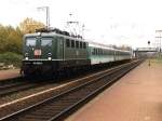 141 202-2 mit Emsland Express RE 65 24116 Mnster-Emden auf Bahnhof Salzbergen am 06-11-1999.