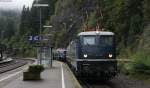 E41 001 mit E50 091 im Schlepp in Triberg 13.9.14