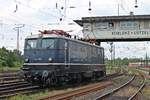 Portrait von E41 001, als diese am Nachmittag des 22.06.2019 an der Fahrzeugparade des Sommerfestes vom DB Museum in Koblenz Lützel teilnahm.