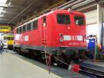 Am 15. und 16.September 2007 konnten viele Bahnfans und Besucher der Baurehie 141 083-6  Knallfrosch  (Bayrisches-Eisenbahnmuseum) einen Blick von unten zuwerfen.
Hier, aufgenommen am 16.September 2007 in der Leonhard-Weiss Halle.