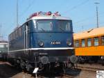 BR E 41 001 der Deutschen Bundesbahn bei der groen Fahrzeugparade  Ankunft: Eisenbahnstadt Frth  anlsslich des 1000 jhrigen Stadtjubilum vom 15. / 16. September 2007 in Frth / Bayern.
Die Aufnahme entstand am 16.September 2007.