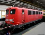 141 083-6 in der Halle von Leonhard Wei in Gppingen Modellbahntreff 19.9.09