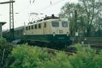 Im Frhling 1981 war die 141 439-0 mit einem Nahverkehrszug von Dortmund nach Soest unterwegs.