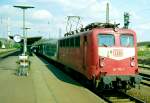 141 170 mit RE 5521 (Uelzen–Gttingen) am 19.04.1998 in Uelzen