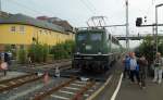 141 228 des Eisenbahnmuseums Darmstadt-Kranichstein auf Rangierfahrt zur Abstellung in Schweinfurt Hbf.