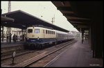 141333 ist am 107.1989 um 13.06 Uhr mit dem Nahverkehrszug aus Rheine im unteren HBF in Osnabrück Gl.