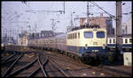 141190 fährt hier am 27.2.1991 um 14.19 Uhr mit dem N aus Koblenz in den HBF Köln ein.