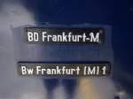 Beschriftung von E41 001 am 17.08.13 in Frankfurt am Main Hbf 