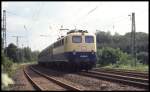 Am 13.8.1993 fuhr 141416 um 11.20 Uhr mit dem E 8614 nach Münster aus Hasbergen raus.