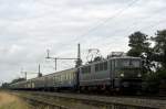 TEV (Thüringer Eisenbahnverein) E 42 151 (142 151), vermietet an Centralbahn, mit  Säuferzug  Lauenbrück - Köln Hbf (Diepholz, 18.09.11).