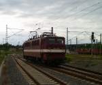 142 110 der EBS beim Rangieren am 26.06.13 in Plauen/V. oberer Bahnhof.