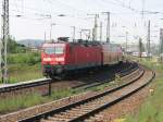 143 033-9 ist auf der S-Bahnlinie 3 zwischen Dresden-HBF und Tharandt unterwegs.28.04.07 