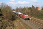 143 651 am 23.02.18 mit einem EZ von Osnabrück nach Seelze bei Evesen.