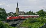Mit der RB 27 nach Koblenz ist 143 009 am 20.07.2019 in Königswinter unterwegs