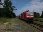Hier 143 113 vor dem RE 36132 von Falkenberg/ELster nach Magdeburg Hbf.