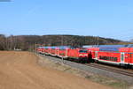 143 637-7 mit der RB 15267 (Limburg(Lahn)-Frankfurt(Main)Hbf) bei Niederbrechen 29.3.21