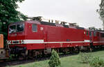 DR 243 138 am 29.07.1991 im Bw. Hoyerswera.