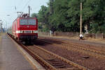 DR 243 598 am 19.09.1991 im Bf. Leipzig-Wahren.