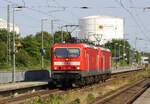 Lz mit DB 143 138 und nicht mehr erinnerlicher zweiter Lok | Anklam | Juni 2023