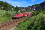 143 933 war am 07.06.2026 mit der S1 im Elbtal unterwegs.

| S 31715 Mei�en Triebischtal-Bad Schandau, Rathen, 07.06.2026