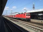 143 813 mit RB am 12.4.2008 im Hbf Hannover