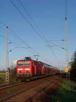 Mit einer Versptung von ca.