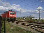 143 300-2 am 26.04.2008 bei Durchfahrt Guben Sd