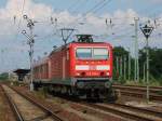 143 556-9 mit einer RB nach Senftenberg am 26.07.2008 in Calau