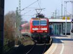 143 085-9 bei der Einfahrt in Bochum Langendreer-West am 21.3.2009