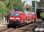 143 043-8 mit einer RB nach Weienfels passiert hier den Haltepunkt Leipzig Mckern.