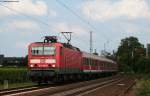 143 198-0 mit der RB 15534 (Wiesbaden Hbf-Koblenz Hbf) am km 59,9 14.8.09