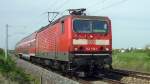 143 169-1 fhrt am 13.05.2005 als RB von Smmerda nach Erfurt Ost, blo der Lokfhrer scheint dies nicht so ganz realisiert zu haben...