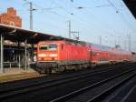 143 113 mit einem Regionalexpress am 22.02.2011 in Stendal.