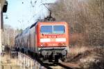 143 849-8 mit RE 7 auf dem Weg nach Wnsdorf Waldstadt kam durch Meinsdorf 8.3.2011