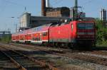 143 151-9 mit RB aus Leipzig nach Falkenberg kurz vor Dessau Hbf am 30.04.2011