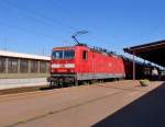 143 947-0 am 26.05.11 mit Regionalzug im Bahnhof Guben