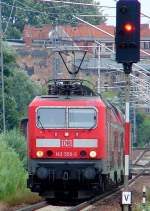 143 559-3 vor dem RE33210 nach Rostock.