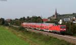 143 903-3 und 185-7 mit der RB 26890 (Neuenburg (Baden)-Offenburg) bei Teningen 25.9.11