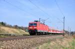 143 900 mit RB 19330 nach Plochingen.Aufgenommen bei Ebersbach/Fils am 28.3.2012