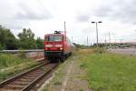 Baureihe 143 570-0 bei der Ankunft in Leipzig Sttteritz, am 21.07.12