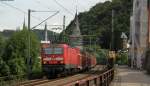 143 129-5 und *** mit dem RE 4288 (Frankfurt(Main)Hbf-Koblenz Hbf) in St.Goar 3.8.12