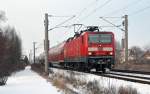 143 944 zog am 13.12.12 eine RB nach Leipzig durch Greppin.